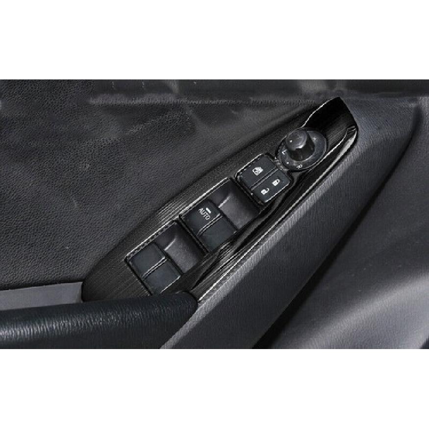 For Mazda 3 Axela 2014-2018 Black Titanium Door Window Switch Lift Cover Trim 4P