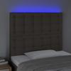 VidaXL Tête de Lit à LED Meuble de Chambre à Coucher Accessoire de Lit Simple Tête de Cadre de Lit Intérieur Taupe 3122844