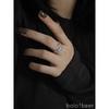Bolo Simple European and American Style Open Adjustable Branches Leaf Ring Male Special-Interest Design Female Cold Ring Does Not Fade