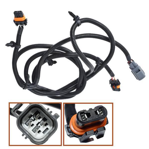 Black ABS Fog Light Wiring Harness for 2013-2020 Dodge Ram 15