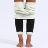 Leggings crayon taille haute pour femme doublés en polaire de laine d'agneau - Épaissis, Élastiques, Amincissants, Chauds.
