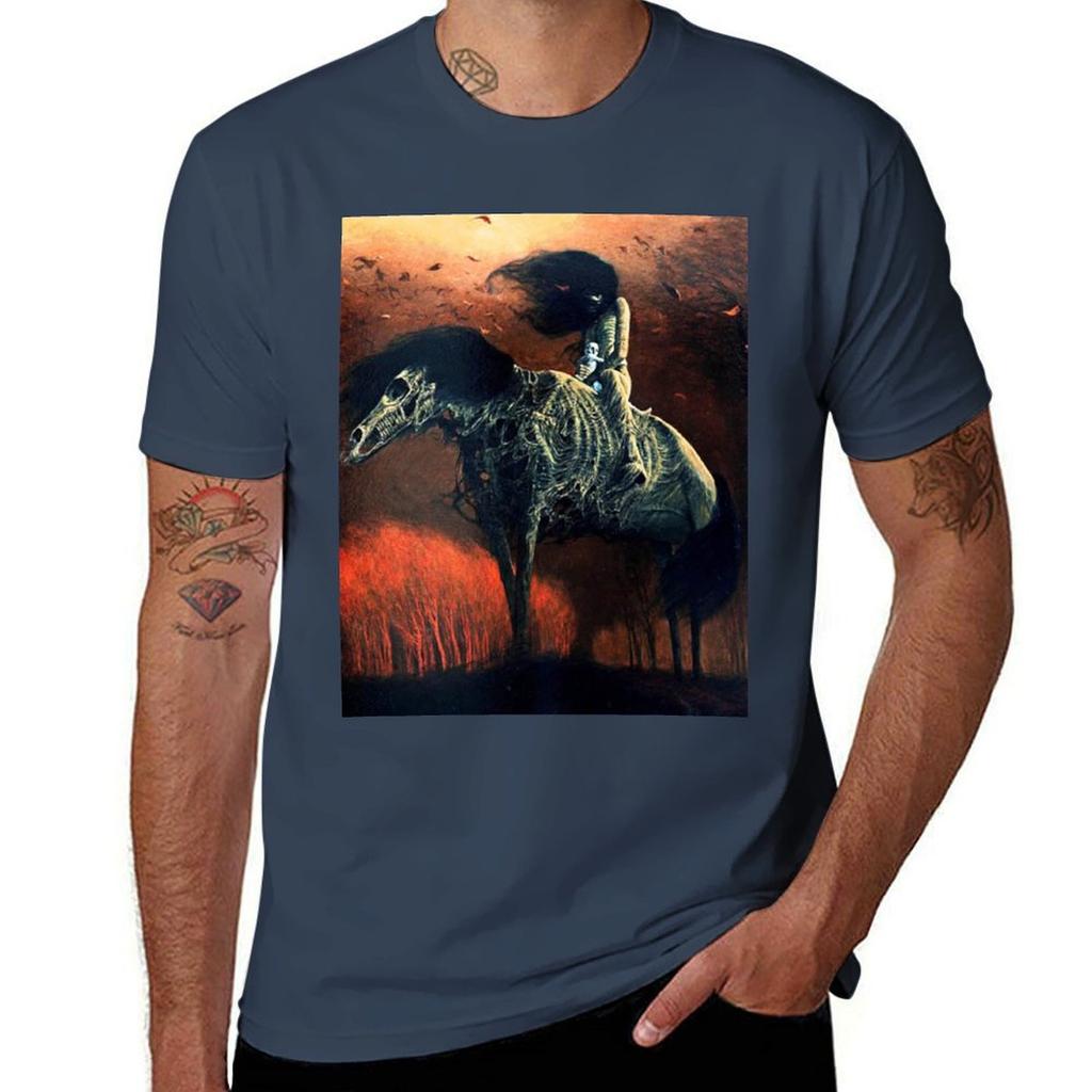 Untitled (Horse Rider) By Zdzisaw Beksiski Tshirt T Shirts With Prints Tshirt