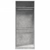 Wardrobe Concrete Grey 80 x 50 x 200 cm Engineered Wood
