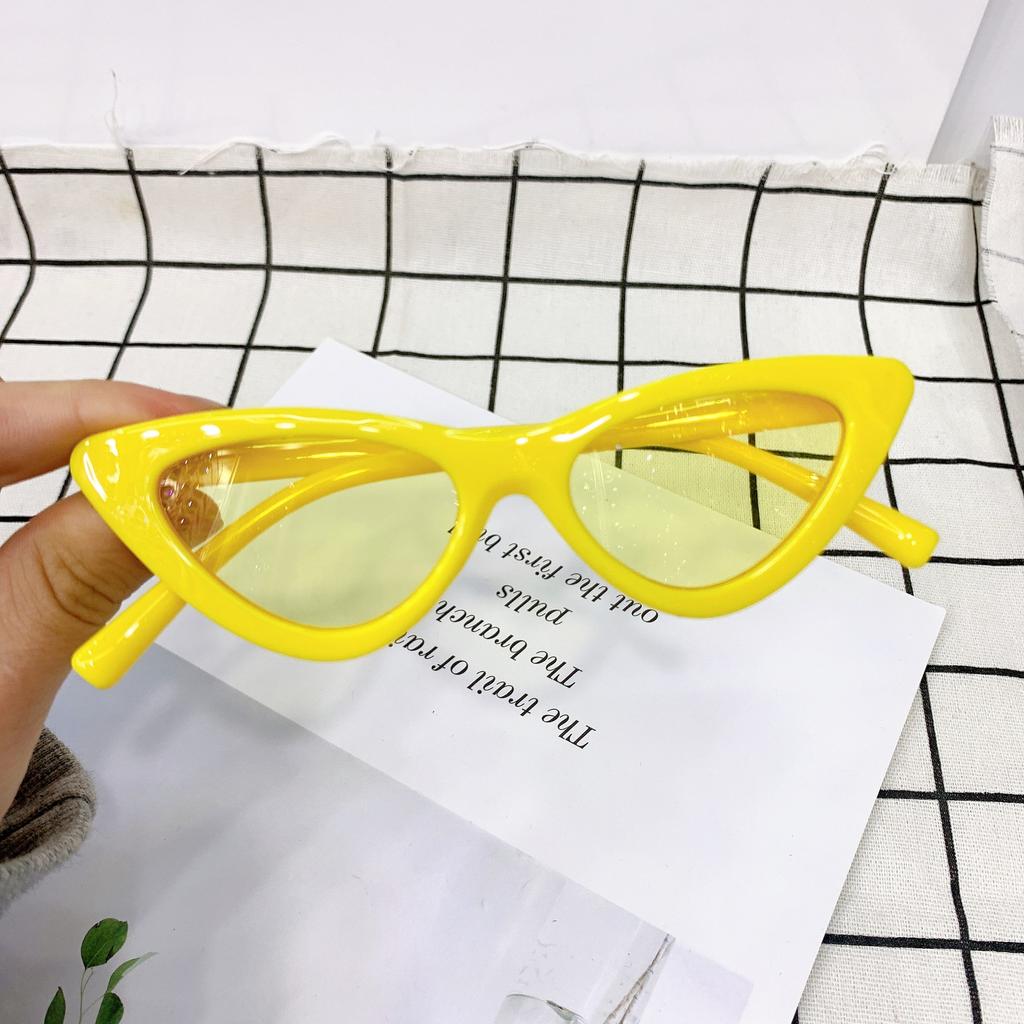 Small Frame Children'S Sunglasses Cat Eye Plastic Frame Glasses 9014 Trendy Children'S Sunshades Cat Eye Sunglasses