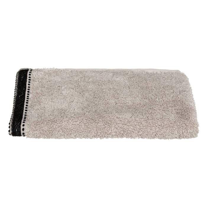 Serviette invité "Joia" coton beige 30x50cm - Atmosphera createur d'interieur