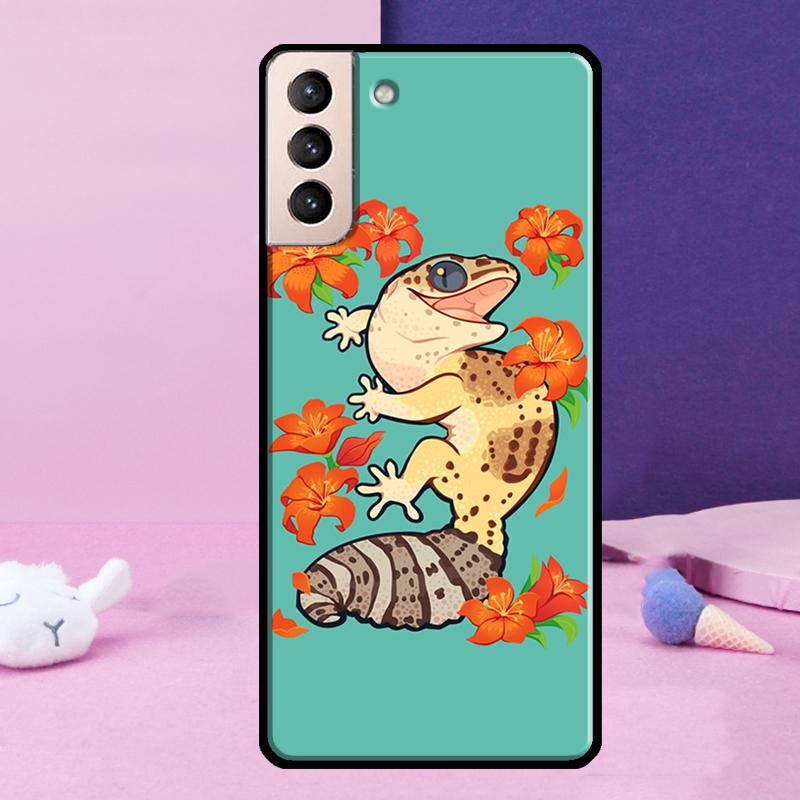 Lizards Geckos Phone Case For Samsung Galaxy S25 Ultra S24 Ultra S9 S10 S20 S21 S22 Plus S23 S24 FE Cover