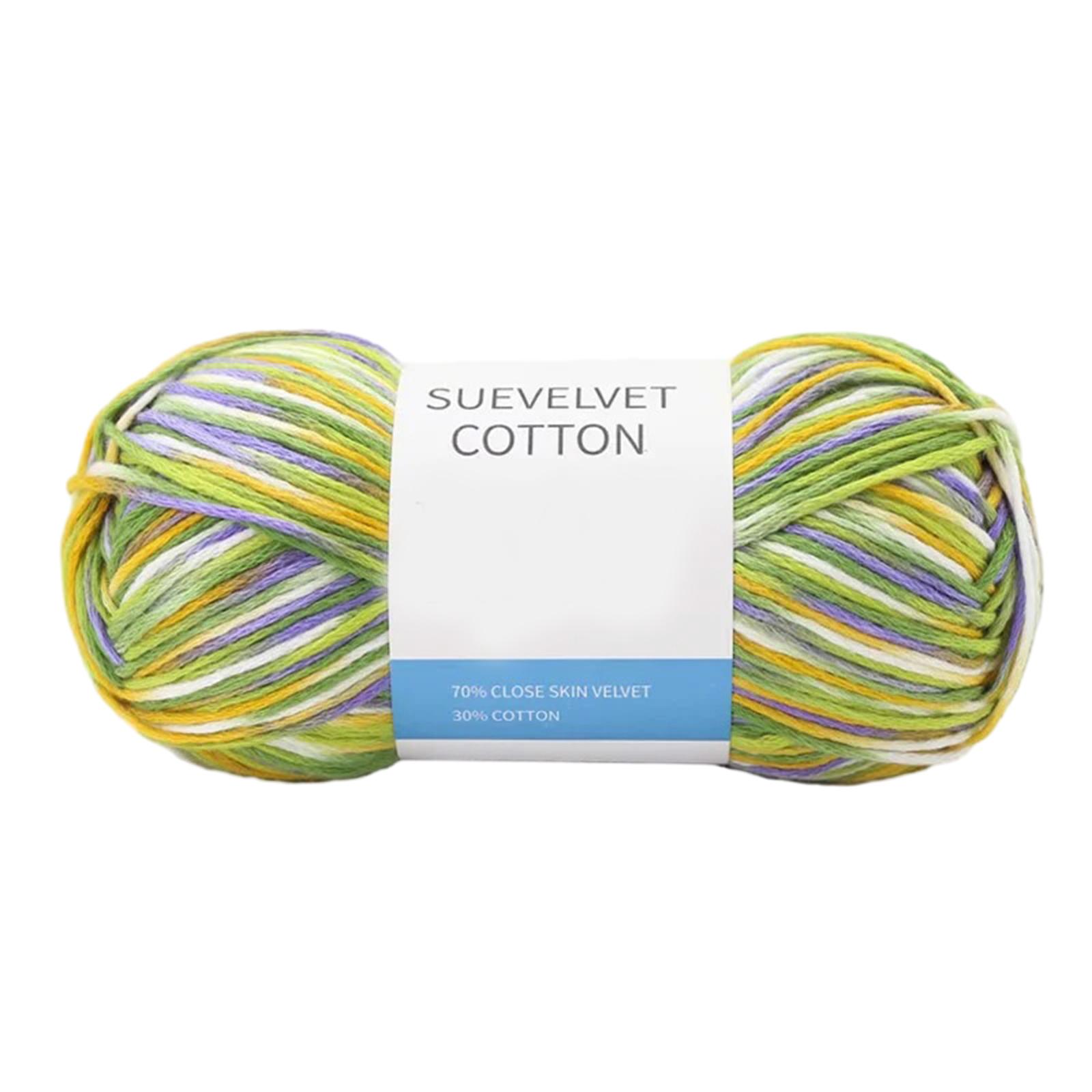 

Пряжа для вязания крючком, хлопковая пряжа для рукоделия, хлопковая пряжа градиентного цвета для вязания шапок ручной работы, принадлежности для вязания крючком L