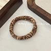 Elastico per Capelli a Coda di Cavallo con Stampa Leopardo ad Alta Elasticità - Fascia Resistente Senza Cuciture per Donne