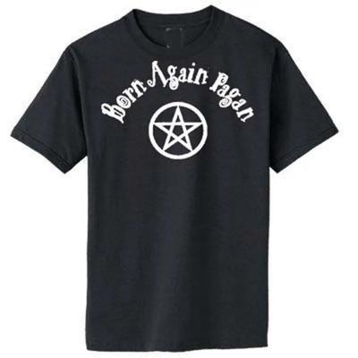 Born Again Pagan T Shirt Witchcraft Crowley Wicca Witch Occult Sizes S Xxxl