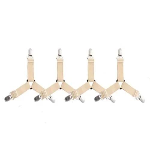 4-piece Set Laundry Tongs Clothes Clip Elastic Band Home Gadgets Mattress Cover Clip Large Clamps To Hold Storage Bed Fixing