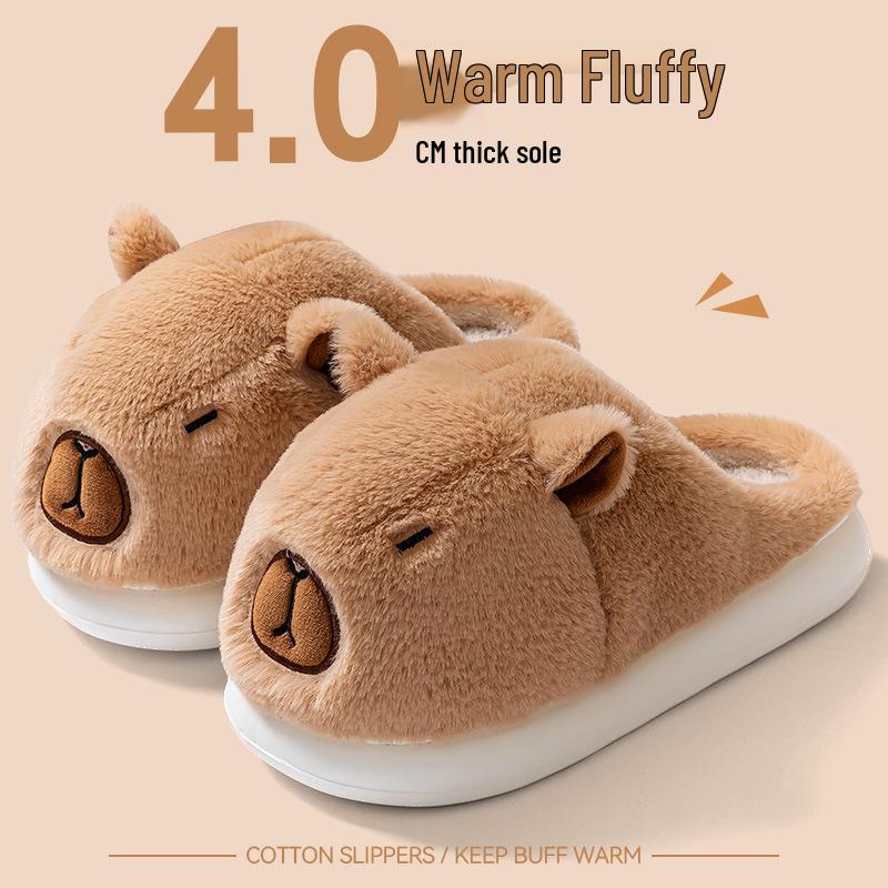 

Women s Fuzzy Plush Cotton Slippers - 2025 Style, Non-slip, Cute, Warm Indoor Footwear for Autumn & Winter 38-39