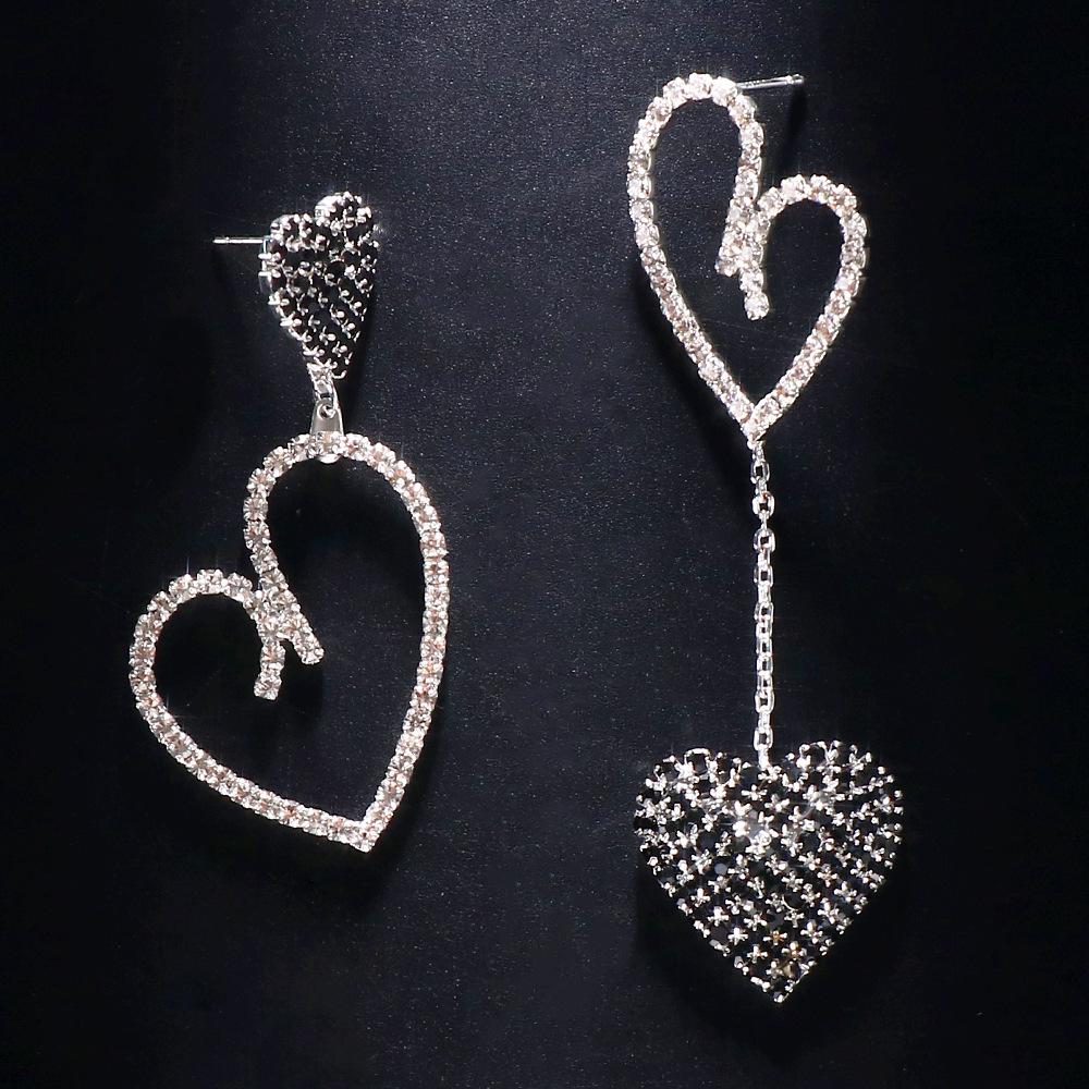 

Серьги-подвески Love черные асимметричные серьги жизненная сила нишевые украшения серебряный