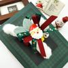 Japanese & Korean Christmas Bow Plush Hair Claw Clip