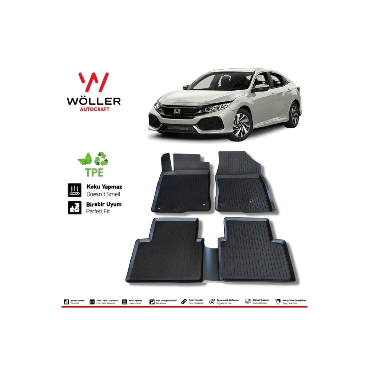 

Коврик для Honda Civic FC5 2016 2021 3d коврик для бассейна