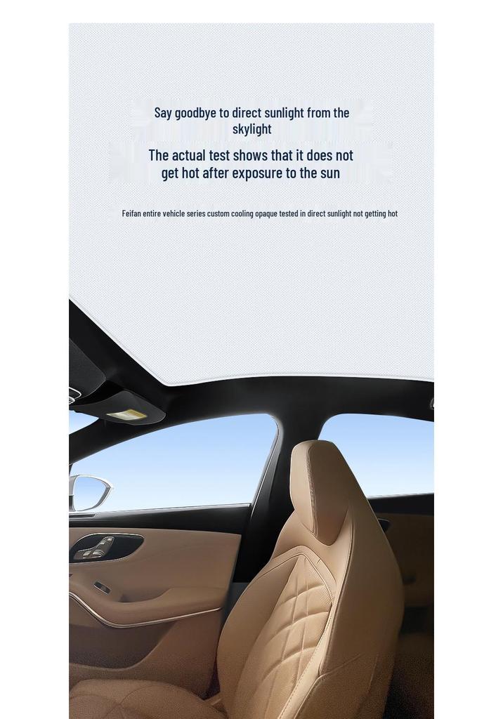 Silicone Suction Sunroof Sunshade for Feifan R7/F7 (No Radar) & ER6/MARVELR - Electrostatic Sun Protection