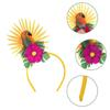 Light weight Electronic Flower Headbands Parrots Festival Celebration Hairband for Special Occasion