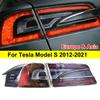 ZFX1 Tail Light Assembly for Model S 2012-2021 Rear Brake Reverse Fog Light Taillight Stop Light Fit Asia EU Version Auto Lamp
