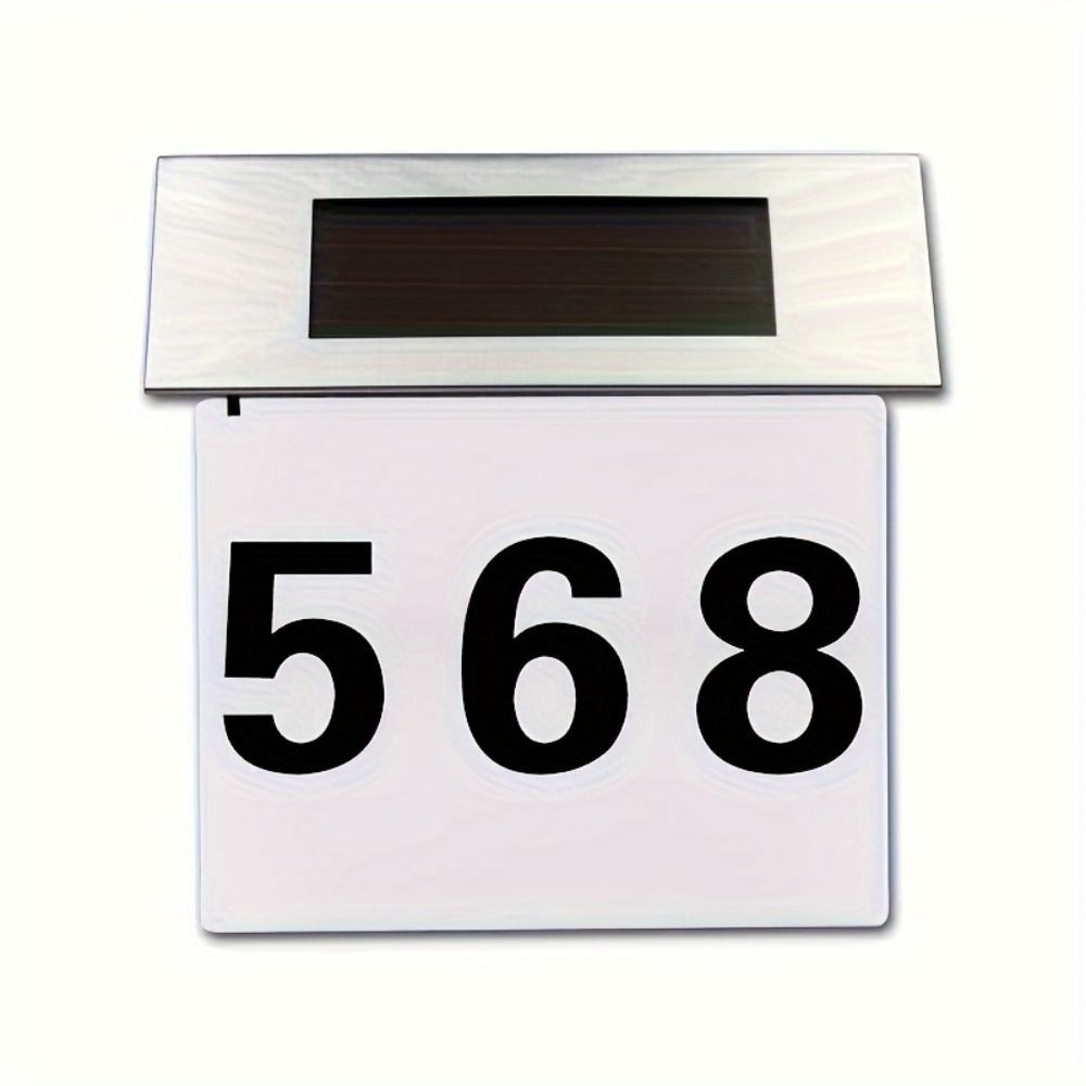 Rainproof LED Address Sign Solar-Powered Solar Lights for Outside LED Door Sign Light  Yard