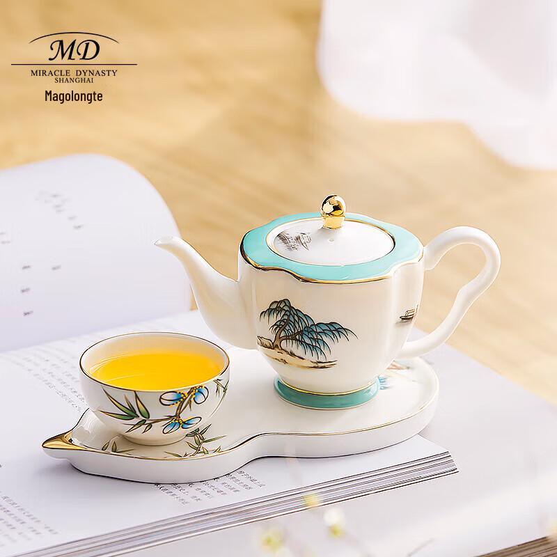 

Margolonte West Lake Lotus Ceramic Kung Fu Tea Set