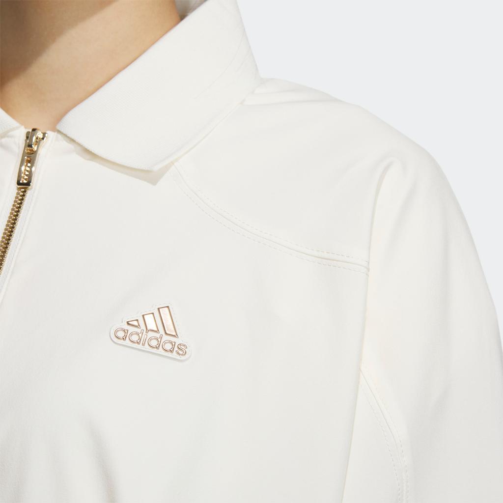 adidas Budúcnosť technológií Košeľová bunda s logom v jednofarebnom prevedení Dámske ležérne bundy Ružová Biela HY2827