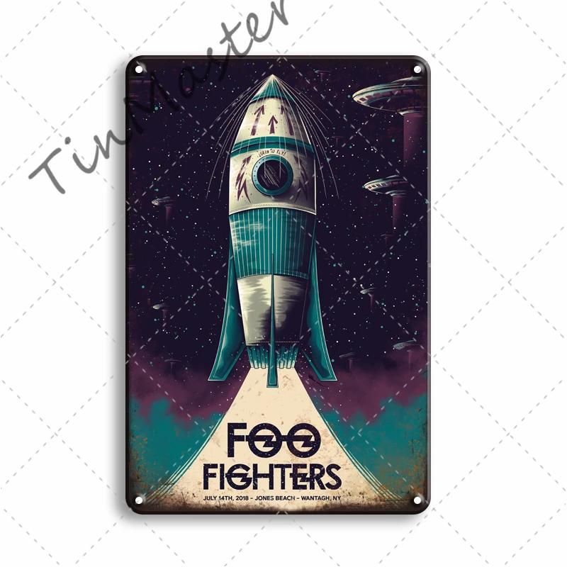 Rock N Roll Metal Poster, Tin Sign, Vintage Johnny Cash, Retro Plaque, Pub, Bar, Man Cave, Home Decoration Plates