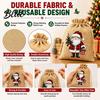 Christmas Party Favor Bags Jute Burlap Gift Bags, Drawstring Treat Candy Reusable Fabric Pouches Bag, Linen Packaging Pouch for Holiday Favors