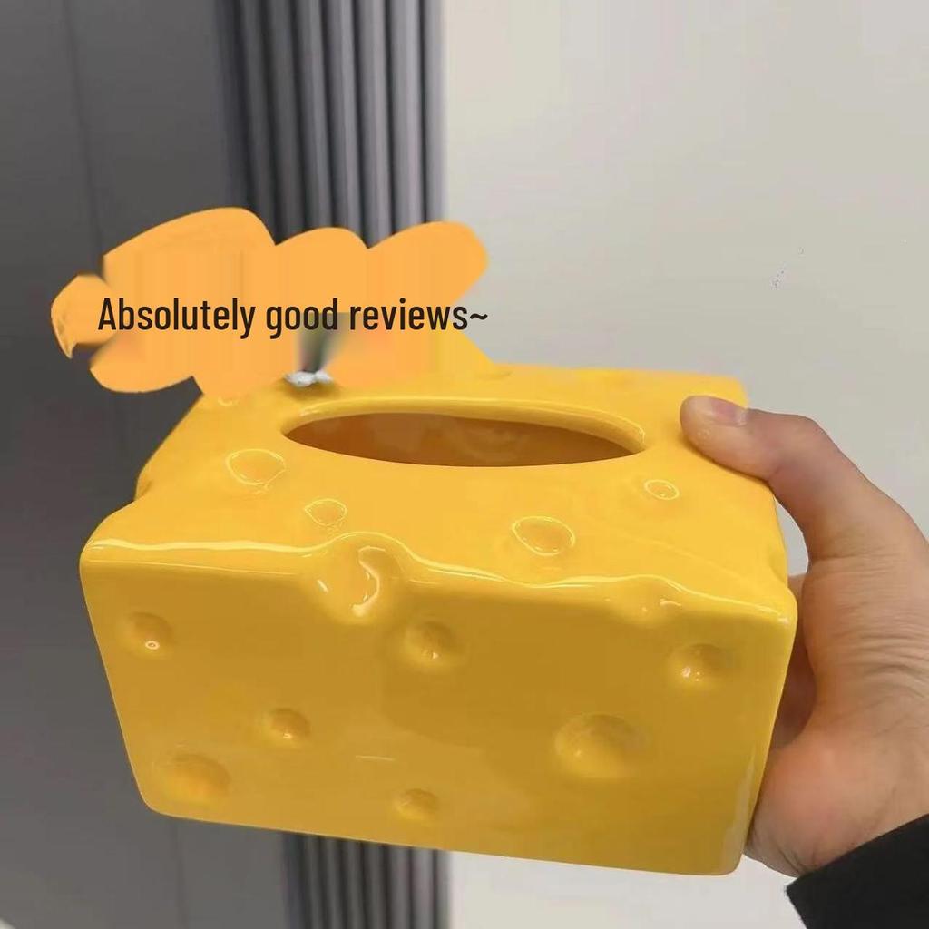 Stylish Cheese Napkin Holder - Luxury Home Dining Tissue Box
