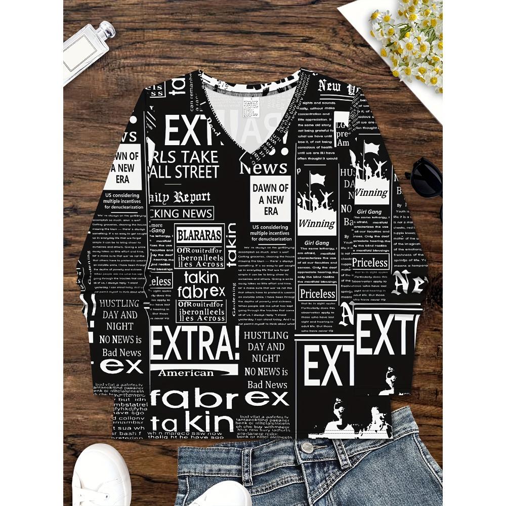 V-neck Long-sleeved T-shirt, Casual Fashion Long-sleeved Sports Shirt, New Women's Clothing Long-sleeved In Autumn and Winter