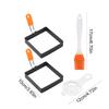 Stainless Steel Egg Fried Ring Non-stick Square Pancake Mold Muffins Omelet Maker for Frying Eggs and Egg Mcmuffins