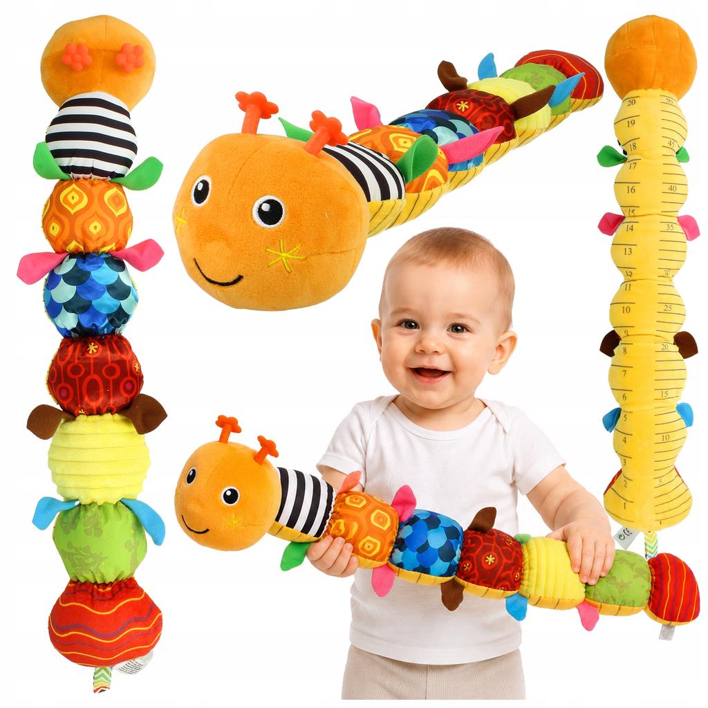 [PACZB] Sensory toy for babies plush anti-stress caterpillar Z3490