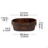 Barrel Planter Preservative Wooden Decorative Ornament Flower Bucket Pot for Backyard Garden