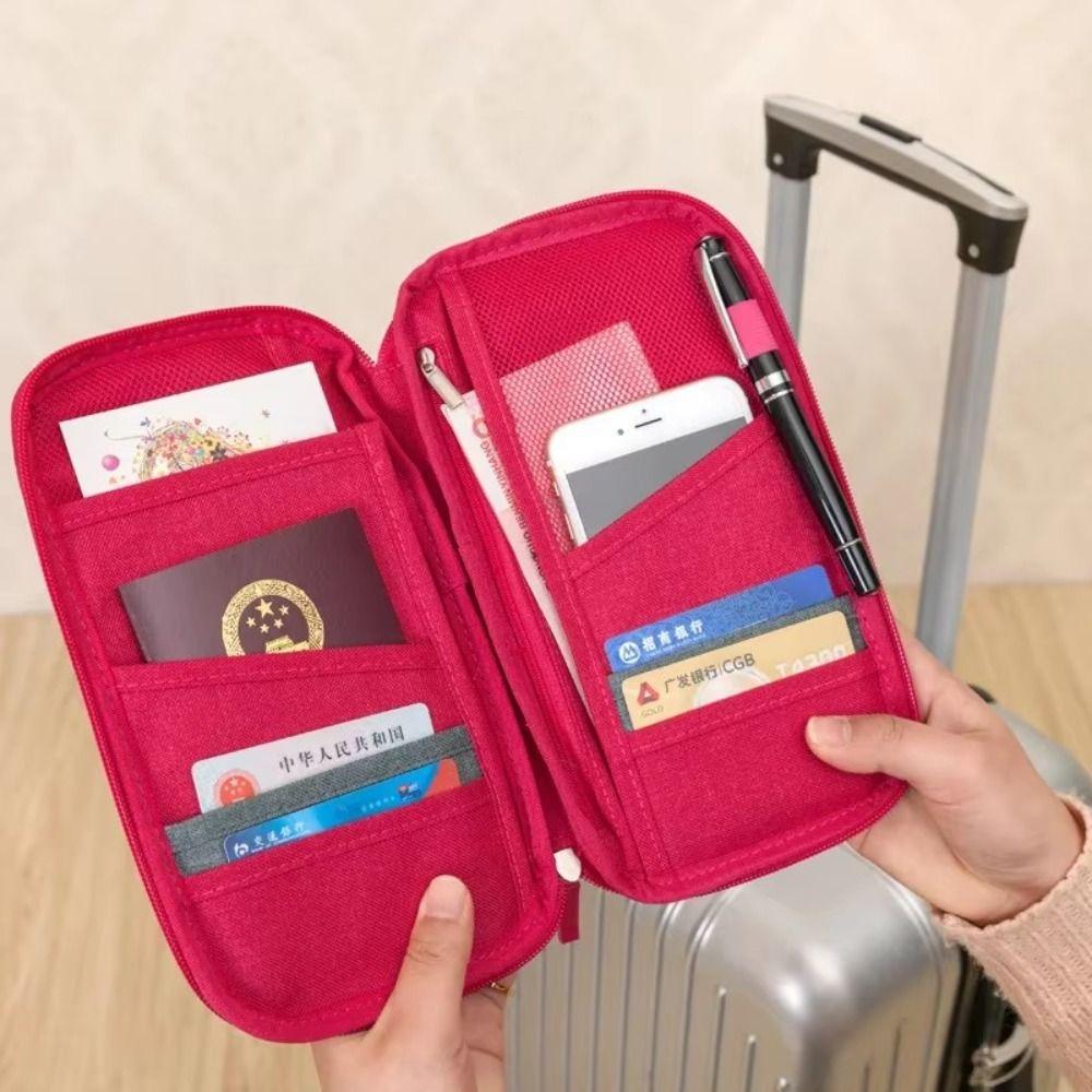 RFID Passport Bag Family Cards Tickets Organizer New Passport Holder  Travel Accessories