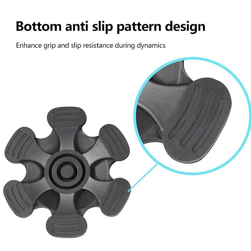 19Mm Cane Tips 6 Pillar Design Nonslip Rubber Crutch End Mat With For Walking Stick Shooting Stick Crutch Tips Accessories