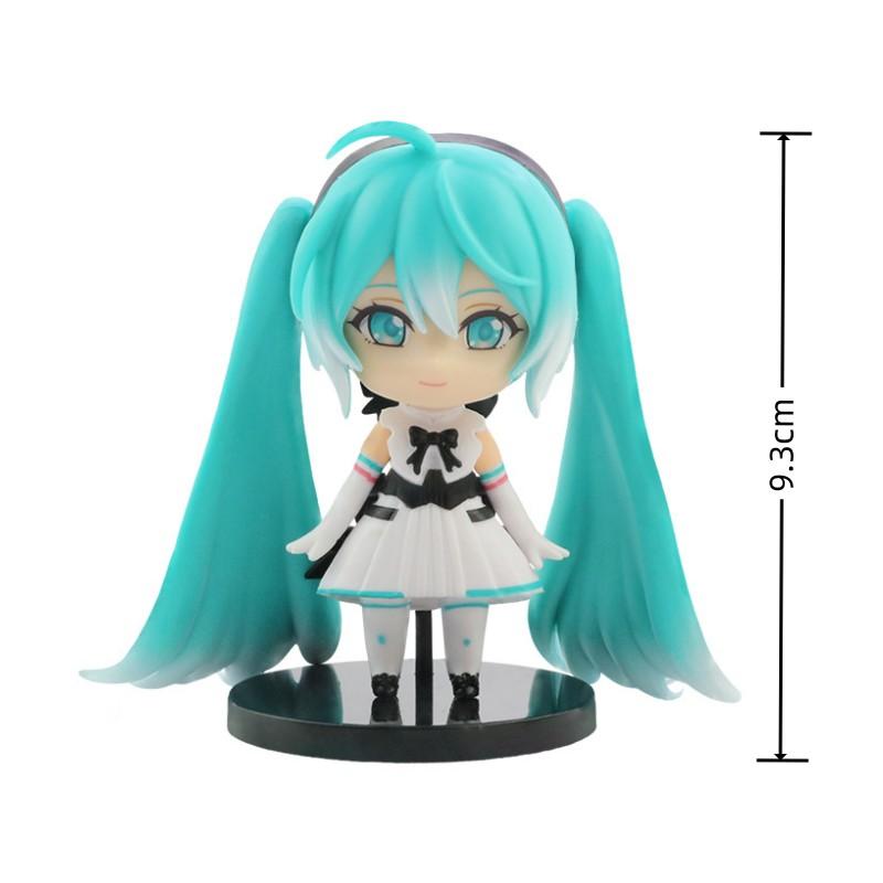 9-10cm 20style Q-version Hatsune Miku Rin Ren Kaito Anime Action Figure 3D PVC Model Cosplay Accessories Cute Lovely Gift