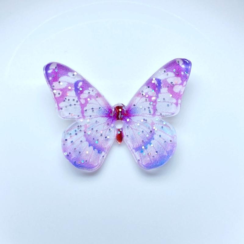10 Stück Harz Lieblich Gemischt Süße Farbe 3D Schmetterling Cabochon Scrapbook Kawaii DIY Verzierungen Zubehör K59
