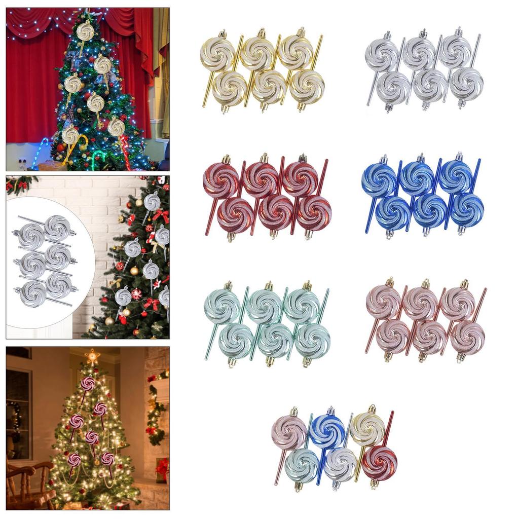 Christmas Candy Lollipop Set Xmas Tree Decoration Charm Gift Christmas Hanging