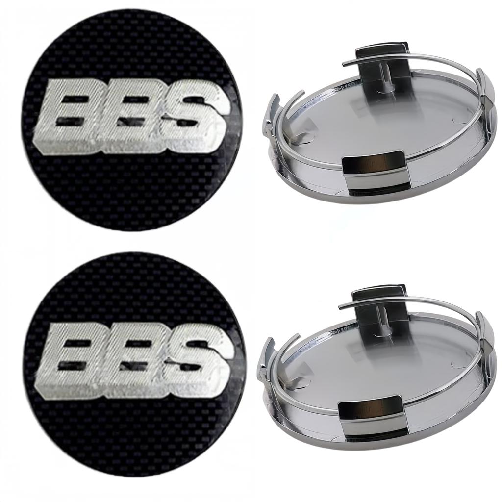 4 Pezzi 65mm Emblema Logo BBS Distintivo Tappi Centrali Ruota Auto Copriruota Cerchioni Coprimozzo Auto