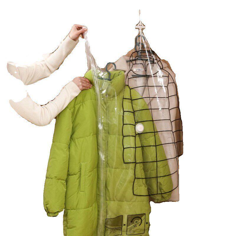 Hanging Vacuum Compression Bags for Home Use, Vacuum Storage Bags for down Jackets and Clothing
