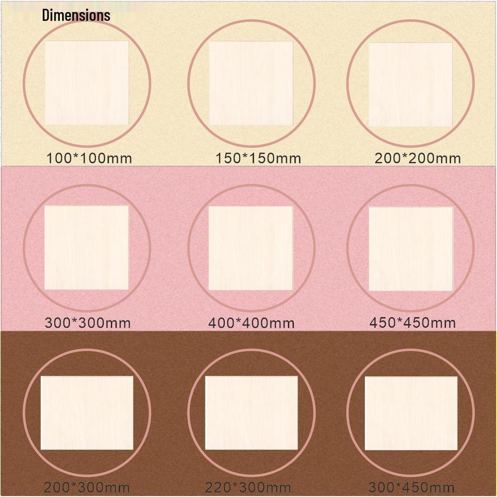 Basswood Plywood Sheets for DIY Crafts: Thin, Multi-layered, Raw Wood Slices for Handmade Models
