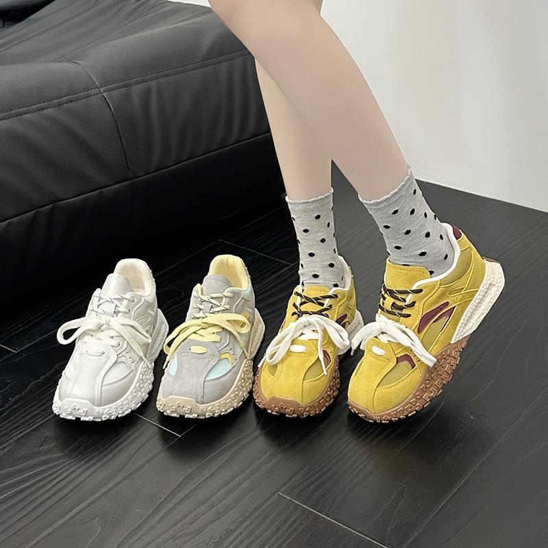 New Dad Shoes for Women Fashionable Thick-soled Sports Single Shoes