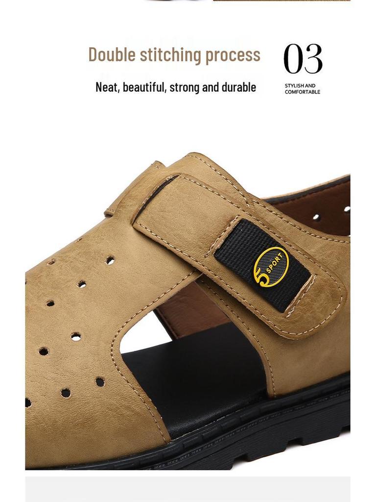 Men's Summer 2025 Non-Slip Casual Sandals - Breathable & Trendy Vietnam Shoes