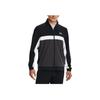Under Armour Storm Color Block Striped Logo Zip Baseball Jacket Men Jackets Black 1370123-001