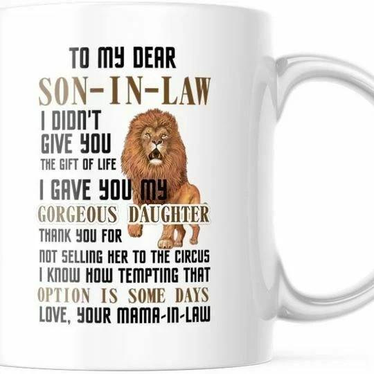 To My Son-In Law Coffee Mug Gift From Mother in Law 11 OZ cup Unisex T-Shirt M