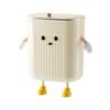 Hanging Kitchen Compost Bin with Lid Wall Mounted Trash Can Under Sink Cabinet Door for Bathroom Office and Home Decors