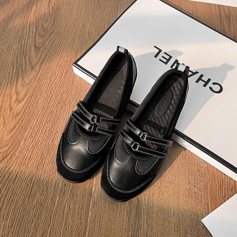 New niche design sports Mary Jane shoes women's versatile casual ballet shoes flat single shoes