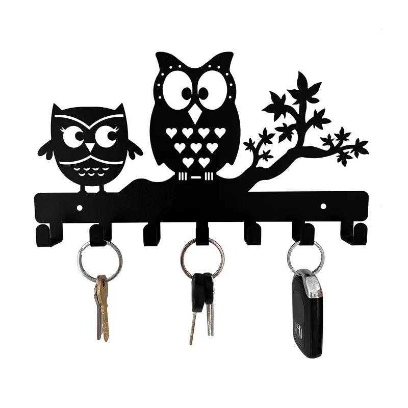 HOME Metall Wandhaken mit Buchstaben - Kreativer Eisenkunst Schlüssel- und Handtuchhalter