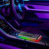 New atmosphere lamp car ultra-thin wireless charger 15W Car Fast Charging Pad