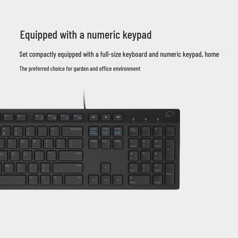 Dell KB216 Wired Full-Size Multimedia Office Keyboard (2-Pack)