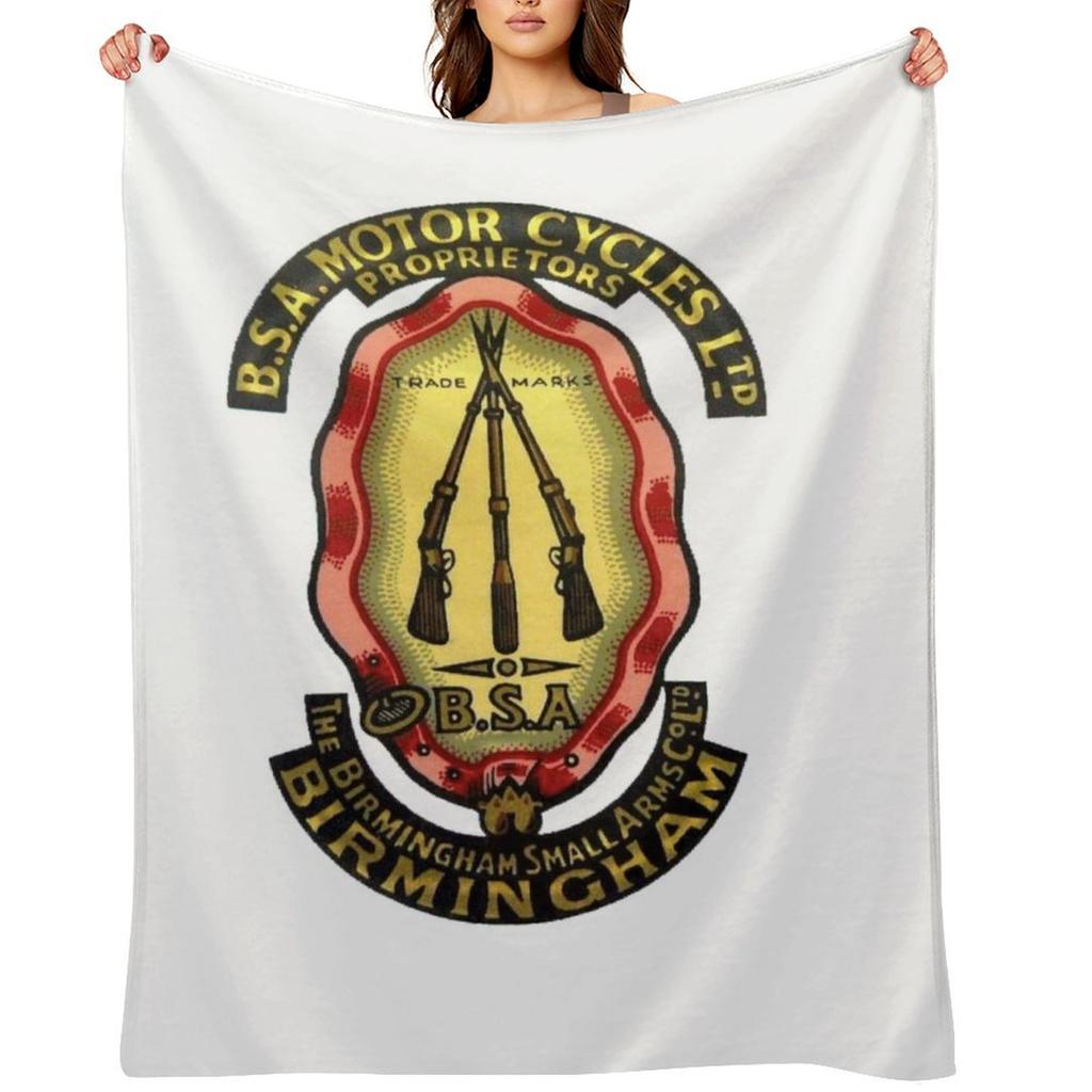 BSA Small arms badge Throw Blanket For Baby Soft Plush Plaid for babies Polar Blankets