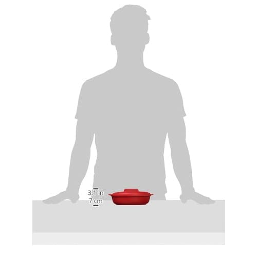 VIV Breakfast Silicone Steamer, 680ml, Red, 59987